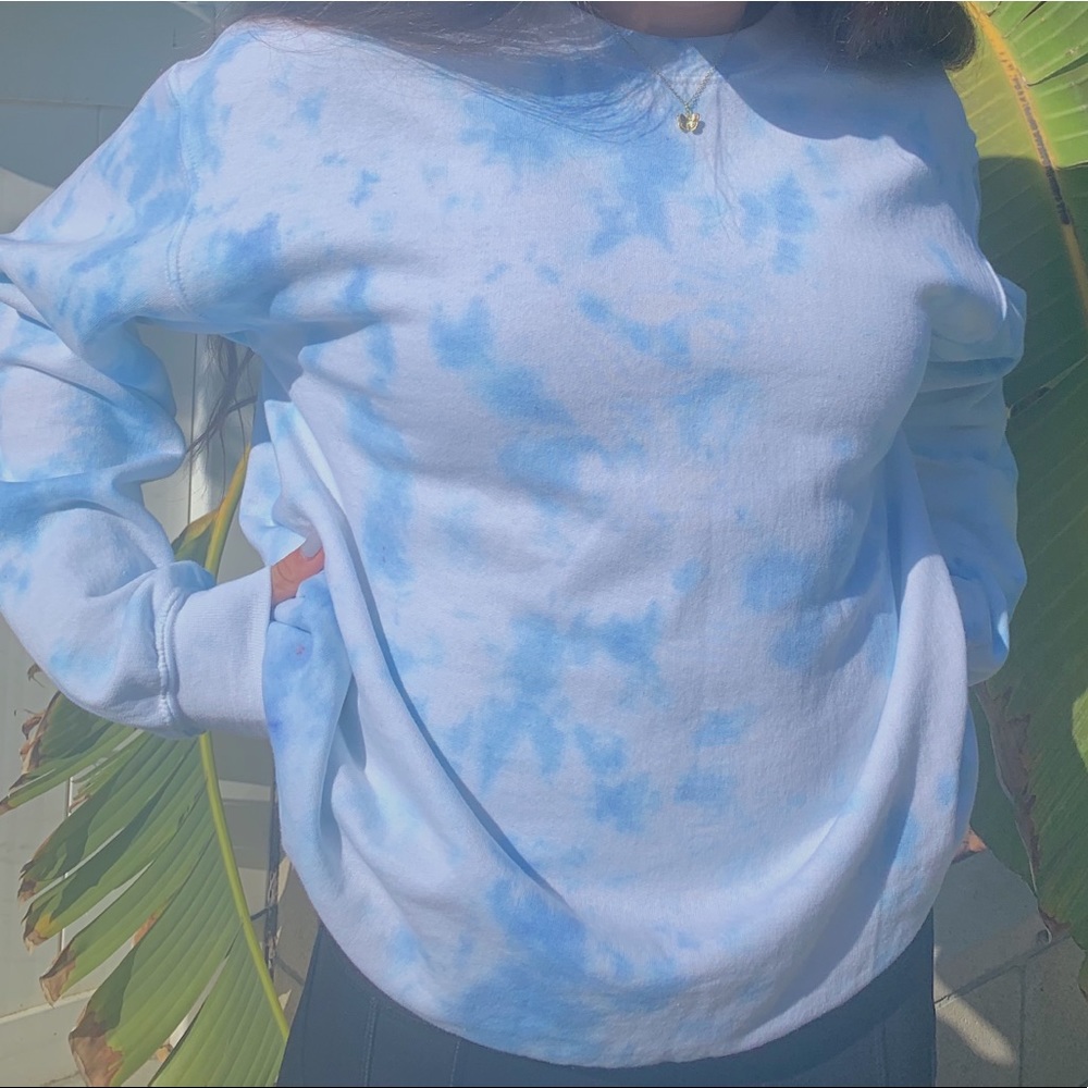 Blue Tiedye Crewneck